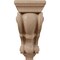 Ekena Millwork 4 1/2"W x 5"D x 10"H Medium Traditional Wood Corbel, Mahogany CORW05X05X10TRGM - alternate 2